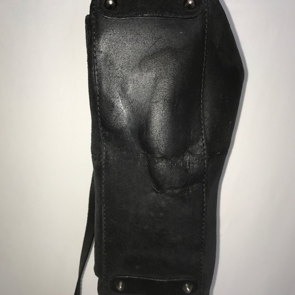 CARVEN Distressed Leather Handbag - Picture 3 of 5